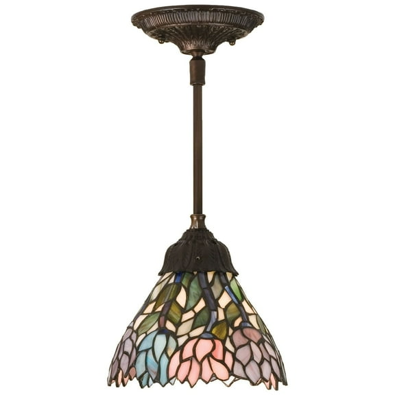 7 Inch Wide wisteria Mini Pendant