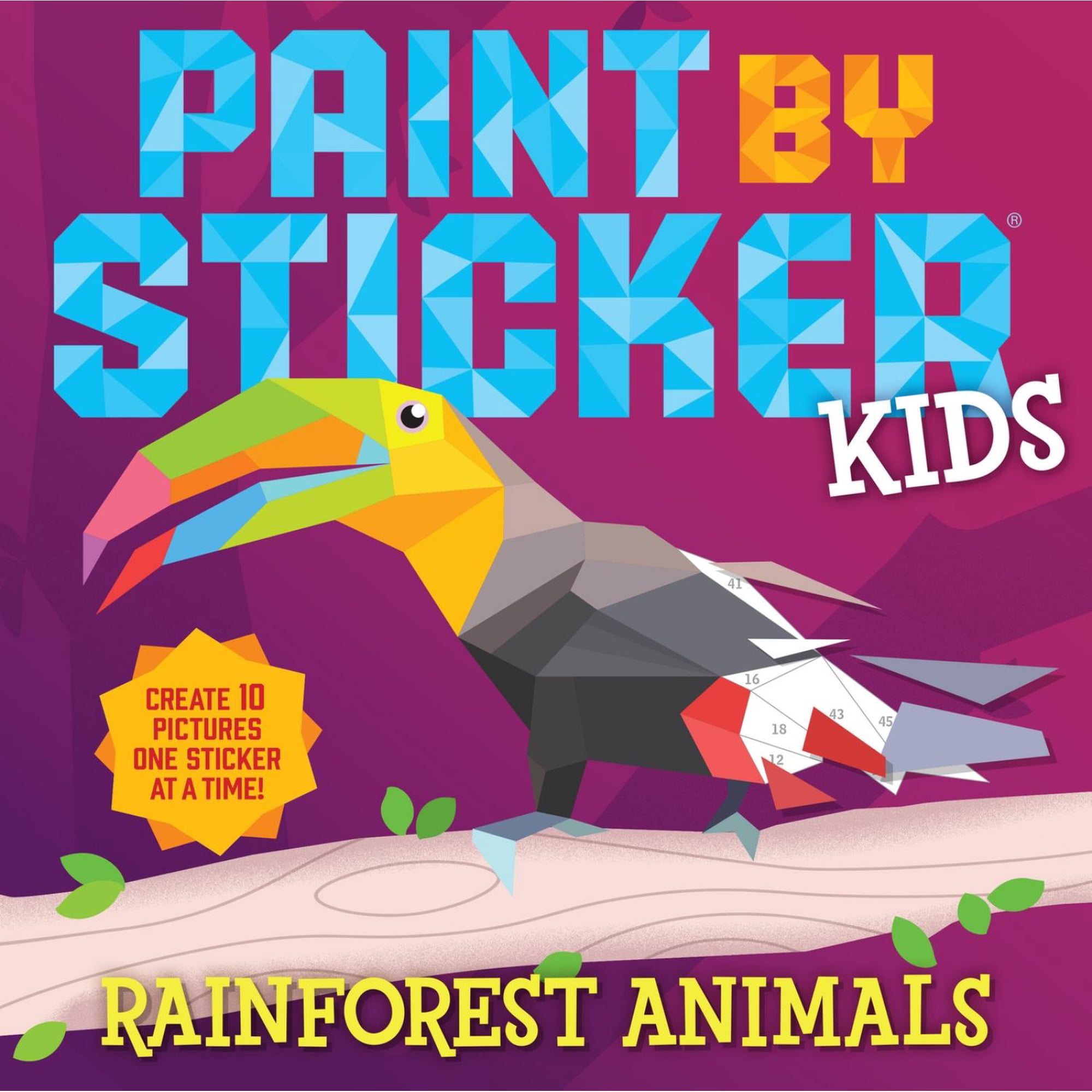 Paint by Sticker Kids (Official): Rainforest Animals (Paperback)
