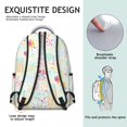 thumbnail image 5 of Pioneer Flower Floral Print Pattern Backpack for School, Cute School Bag with Adjustable Shoulder Straps and Padded Back, 15.3"x11"x7.1", 5 of 5