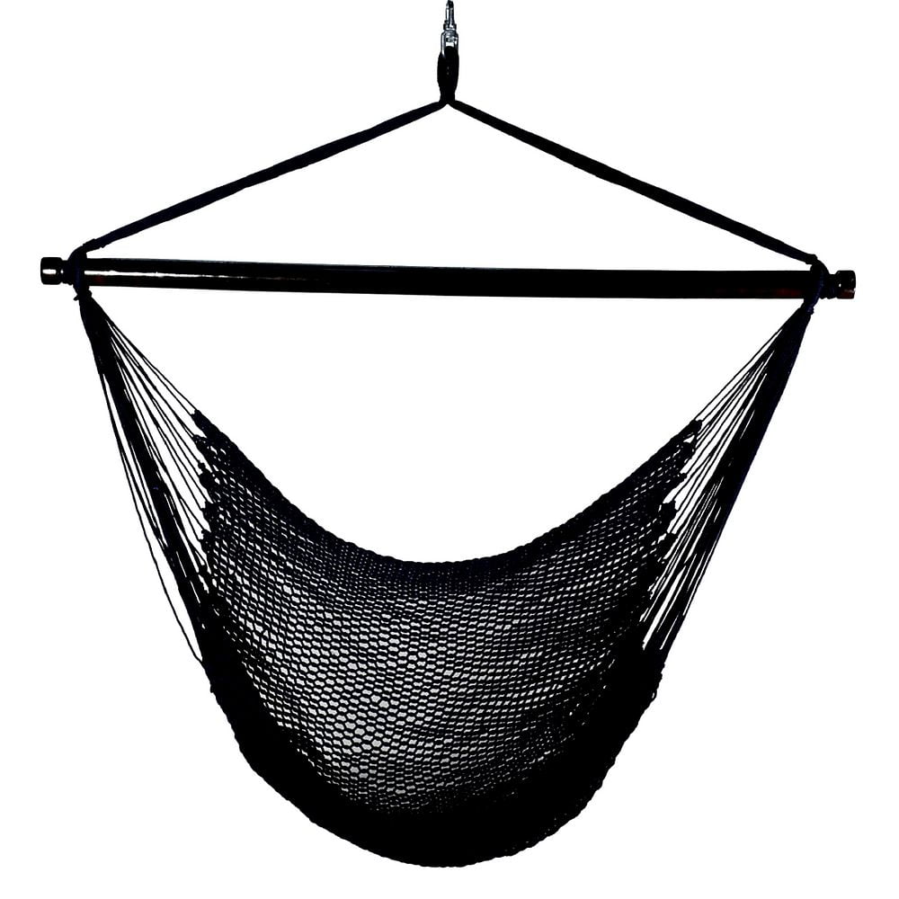 Hanging Caribbean Rope Chair - Navy