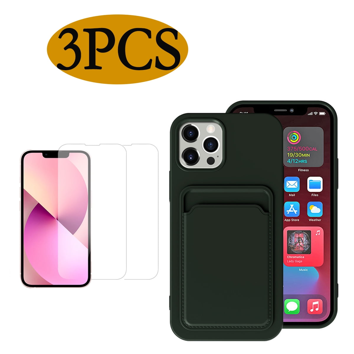 Phone Case Compatible with IPhone 13 Silicone Phone Case with Card