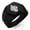 Black, variant on Stainless Steel Crown Fleur De Lis Engraved Hexagon Crest Flat Top Biker Style Polished Ring