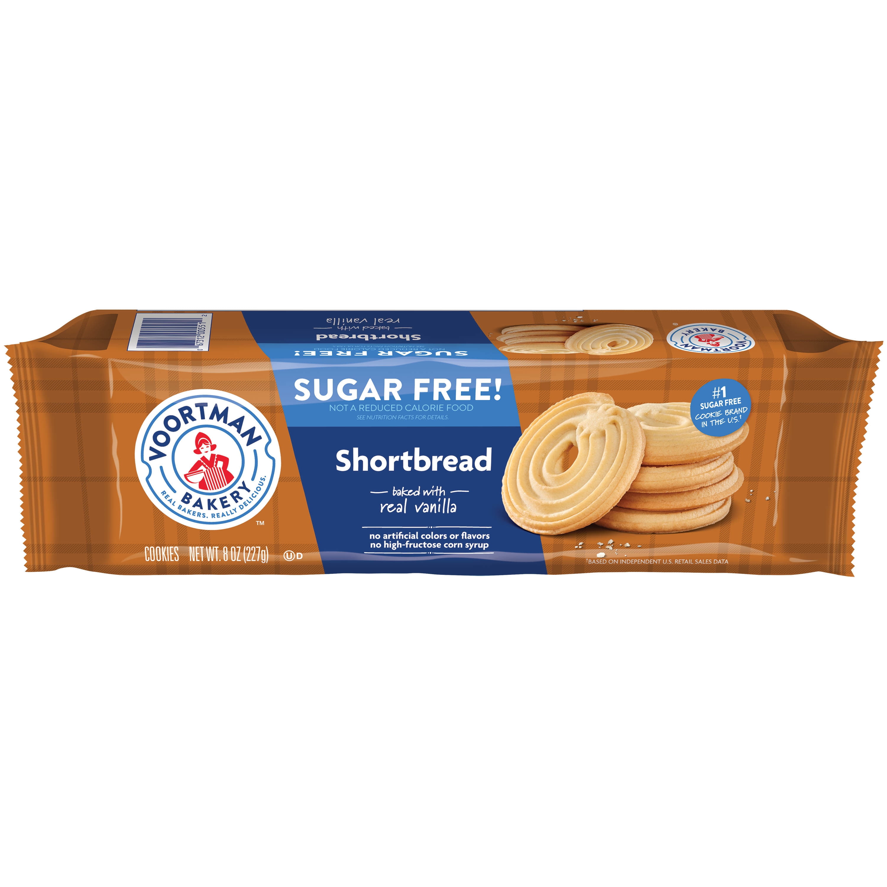 (12 pack) Voortman Bakery Zero Sugar Shortbread Cookies 8 oz., 9 Count