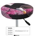thumbnail image 4 of Logiee Flower Bald Eagle Print Stool Covers Round,Bar Stool Covers,Watedrproof Stool Slipcover with Elastic,Stool Cushion,Round Bar Stool Seat Covers for Bar Round Chair-12 inch, 4 of 7