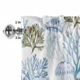 thumbnail image 3 of Window Valance for Kitchen,Summer Nautical Blue Jellyfish Rod Pocket Curtain Valances Short Curtains Drapes Panel,Abstract Blue Ocean Window Treatment Topper for Living Room Bathroom Bedroom Home, 3 of 9