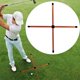 thumbnail image 2 of 4 piezas de para entrenamiento de caña de práctica, entrenador de swing completo, Putter portátil para enseñanza, palos de alineación de golf de Oro Sunnimix Palos de alineación de golf, 2 of 8