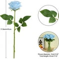 thumbnail image 2 of 12PC Black Roses Artificial Flowers Fake Roses Silk Realistic Roses Bouquet Flowers with Long Stems for Wedding Home Party Centerpieces Decorations, 2 of 5