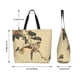 thumbnail image 5 of Balery Vintage Bird Bolsa Tote Estilo Estético con Cremalleras, Bolsa de Hombro, Bolsa de Compras Grande y Plegable, 5 of 8