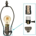 Lamp Light Kit, Repair or Rewiring Table Lamp Kit, 3 Way Socket and 8 Foot Matching Cord Set