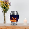 thumbnail image 7 of MUKTIVE Phoenix Small Keepsake Urns for Human Ashes Adult Cremation of Women, Dark Blue Urn for Ashes Adult Male for Burial, Unique Funeral and Memorial Gift for Couple, 3 Inch, 7 of 7