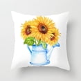 thumbnail image 1 of Panxico Pillow Cases,Spring Pillow Covers,Sunflower Farmhouse Pillow Covers 18x18 Hello Spring Flower Yellow And White Cushion Case Spring DecoratiSpring Decor,,Couch Pillow Covers,Clearance, 1 of 1