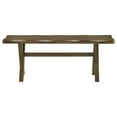 thumbnail image 3 of DUOSONG Knotty Nutmeg Dining Bench, Brown, 20.95 lb Limit, 3 of 6