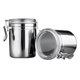 thumbnail image 1 of Dinestante Hermético de Acero inoxidable, receptor de Almacenamiento de Alimentos Conpa Transparente Con Hebilla de Sellado, Ideal para Granos de Café, Hojas de Té,, 1 of 7
