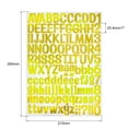 thumbnail image 2 of Uxcell Letter Alphabet Number Stickers, Reflective Glitter Gold 1 Inch 126 Count/Sheet,8pcs, 2 of 5