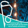 thumbnail image 4 of 100 Pieces Christmas Light Clips Plastic Gutter Hang Hooks For  Decoration Outside Lights, 4 of 9