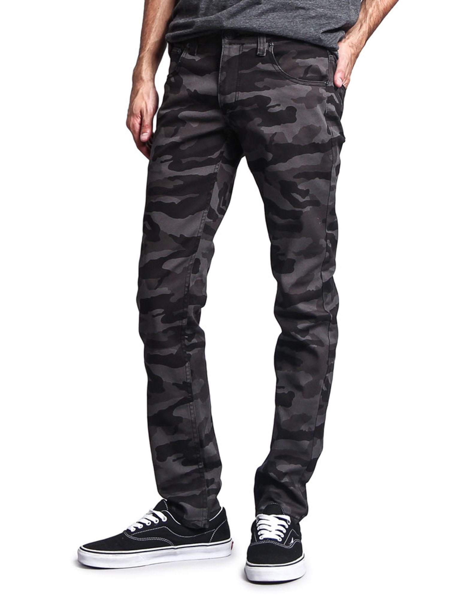 black camo skinny jeans