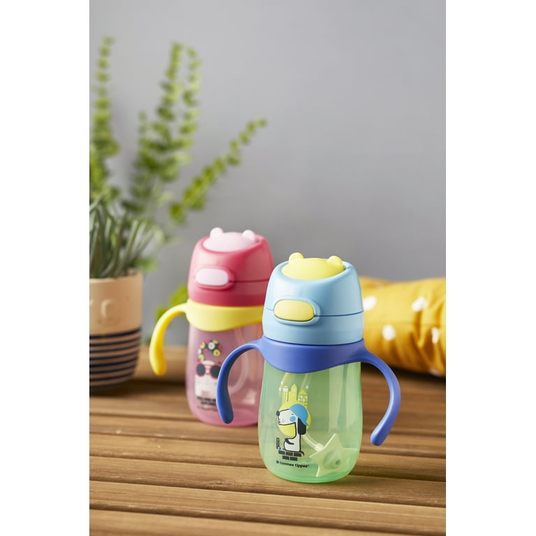 Tommee Tippee - Weighted Straw Cup (240ml) - Leak Proof 360º Silicone Straw  Cup For Baby 6m+