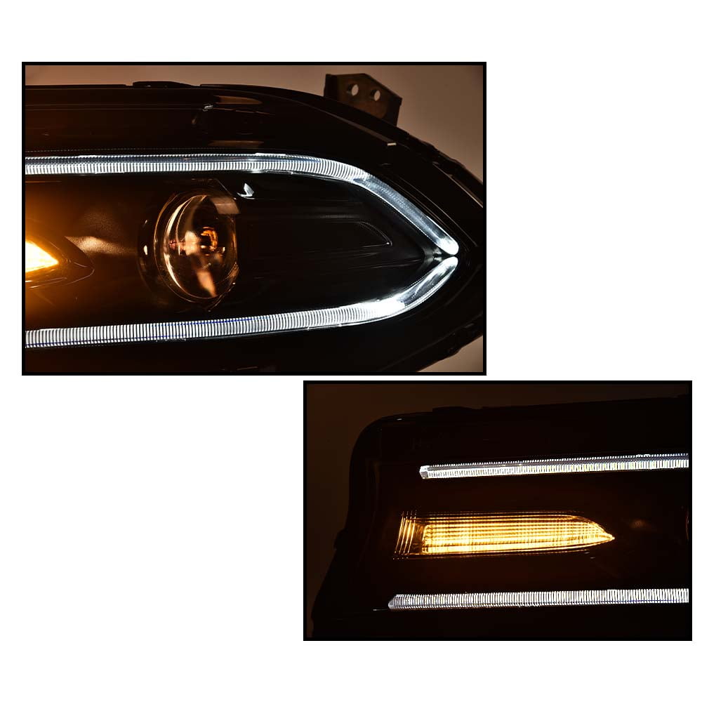 PIT66 Headlight Pair W/O Logo Left Driver Side, Fit for Dodge Charger 2015-2021