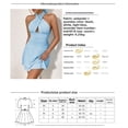thumbnail image 5 of Summer Fashion Cross-Neck Pure Desire Pleated Sexy Dress, 5 of 5