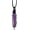 Amethyst, variant on Black Obsidian Healing Crystal Points Necklace Adjustable Rope Hexagonal Wrapped Braided Stone Pendant Necklace Handmade Gemstone Jewelry for Men Women