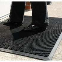 396S3672 36x72 Fingertip Entrance Mat Black<BR>