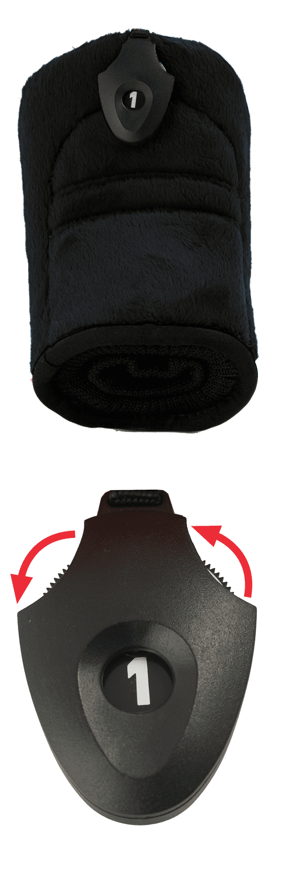ProActive Sports Golf Form Fit Set Black Headcover New