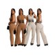 thumbnail image 5 of Conjuntos de 2 piezas para mujer, conjuntos a juego, conjuntos de dos piezas de punto, trajes de top y pantalón, ropa, novedad de 2024, otoño e invierno, 5 of 5