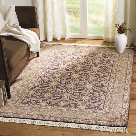 Safavieh Royal Kerman Marilyn Oriental Wool Area Rug, Palm/Green, 4' x 6'