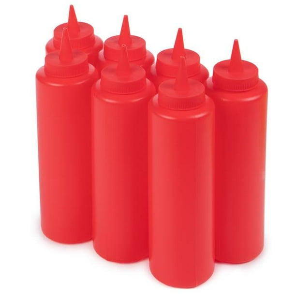 Brybelly KBOT202 Ketchup Squeeze Bottles Pack of 7