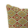 thumbnail image 6 of Jordan Manufacturing 46.5" x 24" Adonis Jewel Crimson Medallion Rectangular Outdoor Deep Seat Chair Cushion Set with Welt, 6 of 11