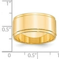 thumbnail image 7 of 14K Yellow Gold 10mm Flat with Step Edge Band Ring Size 13, 7 of 7