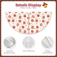 thumbnail image 3 of Rateoe Pastry Pattern Christmas Tree Skirt with Ties , Christmas Tree Decorations, Farmhouse Christmas Decor Xmas Holiday Decorations-36", 3 of 6