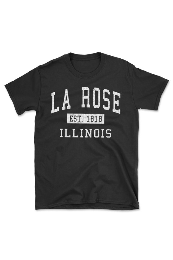 La Rose Illinois Classic Established Men's Cotton T-Shirt