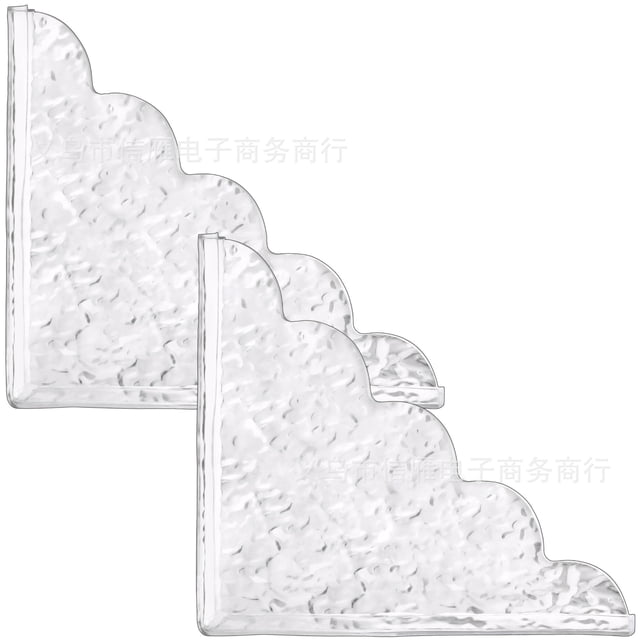 Masteelf - 1 par de protectores contra salpicaduras de acrílico para bañera y lavabo, transparentes, autoadhesivos, para ducha y baño, para evitar que entre agua en la ducha.