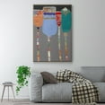 thumbnail image 2 of Tall Tulips Framed Premium Gallery Wrapped Canvas - Ready to Hang - 17 x 25 - Natural Wood Floating Frame, 2 of 9