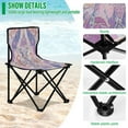 thumbnail image 4 of BZSMCE Camping Chairs Modern Whimsical Harmony Pattern Folding chair, 4 of 8