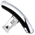 thumbnail image 3 of Motorcycle Front Fender Mud Flap Guard Fairing Mudguard Cover for CG125 Retro Chrome, 3 of 4