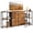 Brown, variant on EnHomee 3-in-1 Configurable Dresser for Bedroom with Charging Station, 8-Drawer TV Stand for 55/65/ 75 inch TVs, 5 Storage Shelves, for Gaming Room, Hallway, Bedroom, Black