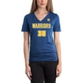 thumbnail image 4 of Women's 5th & Ocean by New Era Kevin Durant Royal Golden State Warriors Name & Number V-Neck T-Shirt, 4 of 4