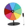 thumbnail image 3 of PRESIDE de MABLETOP Tirnable Tabletop Fortune Wheel Fácil Asamblea Rouleta Rueda de juego Rueda de juego para supermercados de comercio en el aula con borrador, 3 of 8