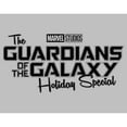 thumbnail image 2 of Women's Guardians of the Galaxy Holiday Special Black Logo  Graphic Tee Athletic Heather Small, 2 of 4