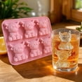 thumbnail image 6 of Ice Block Mold,Highland Cow Shaped Reusable Food Grade Silicone Tray for Cold Drink Cubes Making,Homemade Chocolate Jelly Craft and Bar Party Beverage Matching Household Baking Gadget(Pink), 6 of 9