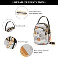 thumbnail image 4 of FORMRS Crossbody Bag for Women Quilted Travel Shoulder Cell Phone Purse with Chain Strap Handbag, Orange Snow Houses, 4 of 7