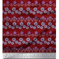 thumbnail image 1 of Soimoi Rayon Fabric Leaves & Floral Artistic Print Sewing Fabric Yard 56 Inch Wide, 1 of 3