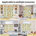 thumbnail image 5 of Spring Sunflowers Kitchen Curtains Window Panels, Green Leaves Yellow Floral Rustic Botanical Insulated Window Treatment Curtain, Grommet Curtains for Bedroom/Living Room, 2 Piece 27.5"Wx39"L, 5 of 8