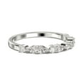 thumbnail image 3 of 0.60ct Wedding Band 10k White Gold Diamond Moissanite Ring, 3 of 4