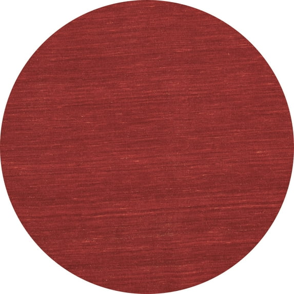 Ahgly Company Indoor Round Abstract Brown Contemporary Area Rugs, 6' Round