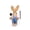 #4 D【1x Rabbit Figurine(Main Body + Head + Hands + Feet + Clothing + Accessories)】, variant on SouMaox Easter Bunny Ornament Kit, Artificial DIY Craft Set, Creative Festive Decoration, Assembly Activity for Home Holiday Party Displays