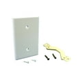 thumbnail image 2 of Leviton 88019 Single Gang Blank Wall Plate, Standard Size, Strap Mount, White, 2 of 2