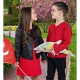 thumbnail image 6 of DolliBu I Love You Plush Super Soft Large Rainbow Dolphin - Cute Stuffed Animal Dolphin with Red Heart Plush for Valentines, Anniversary, Romantic Date, Boyfriend, or Girlfriend Gift - 18 Inches, 6 of 6